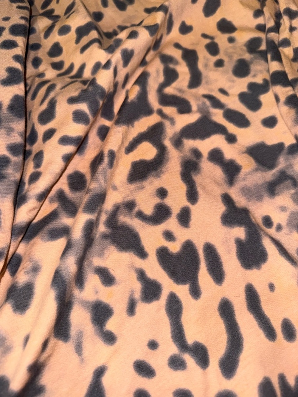 Belle by Kim Gravel Animal Print Top - Orange and Gray - Picture 5 of 7
